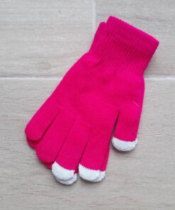 GUANTE DAMA 3 DEDOS TOUCH COLOR FUCSIA