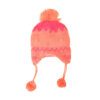 GORRO COYA INFANTIL NENA, 2 a 4 AÑOS SALMÓN CON INTERIOR MICRO POLAR Y POMPÓN
