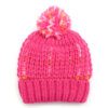 GORRO TEJIDO CON POMPÓN Y PIEL EN SU INTERIOR COLOR FUCSIA