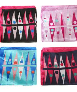 Pañuelo rasado 50x50 cm estampa triángulos x1u