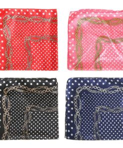 Pañuelo rasado 50x50 cm estampa lunares x1u