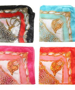 Pañuelo rasado 50x50 cm estampa print y cadenas x1u