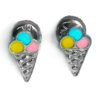 ABRIDOR DE ACERO HELADO TRES BOCHAS ESMALTADAS