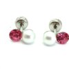 Abridor de acero perla y strass
