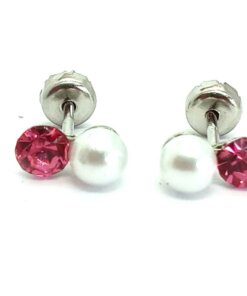 Abridor de acero perla y strass