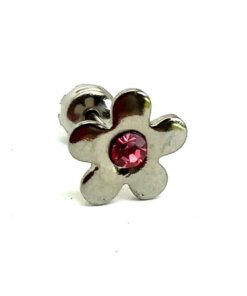 Abridor de acero flor con strass
