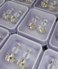 ABRIDOR PLATA ROSETA GRANDE CON STRASS