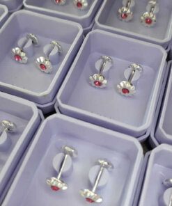 ABRIDOR PLATA FLOR CON STRASS