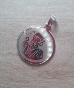DIJE DE ACERO MEDALLA SAN BENITO 30 MM