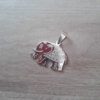 DIJE DE ACERO ELEFANTE 27 X 21 MM