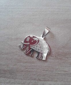 DIJE DE ACERO ELEFANTE 27 X 21 MM