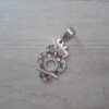 DIJE DE ACERO BÚHO CALADO. 16 X 25 MM