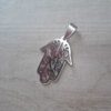 DIJE DE ACERO MANO DE FATIMA CALADA 19 X 29 MM