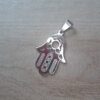 DIJE DE ACERO MANO DE FATIMA CALADA 21 X 30 MM