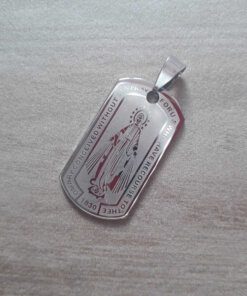 DIJE DE ACERO MEDALLA MILAGROSA 18 X 35 MM