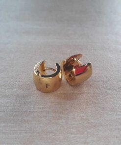 ARO ARGOLLA DE ACERO DORADO ANCHO 6 MM, DIÁMETRO 7 MM