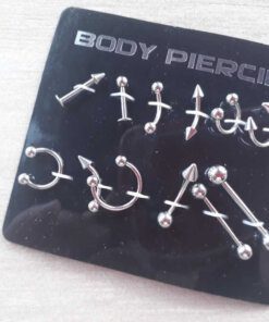 BLISTER DE PIERCING X 12 UNIDADES SURTIDAS