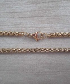 CADENA DE ACERO DORADO ESPIGA 3.0