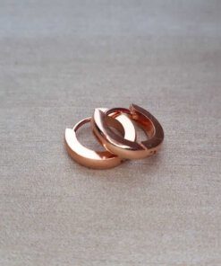 ARO ARGOLLA PLANA 1.6 MM DE ACERO ROSE CON BISAGRA. DIÁMETRO 12 MM