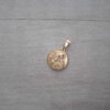 DIJE DE ACERO DORADO MEDALLA DE SAN BENITO 12 MM