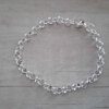 PULSERA DE ACERO BLANCO ROLO 6.0. LARGO 20 CM