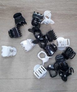 BROCHES MINI COLORES BLANCOS Y NEGROS X 100 UNIDADES.