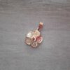 DIJE DE ACERO DORADO FLOR 16 MM