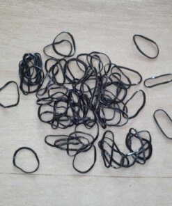 COLITAS TERMINAL DE TRENZA COLOR NEGRO X 12 SOBRES