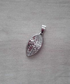 DIJE DE ACERO HOJA 12 X 24 MM