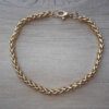PULSERA DE ACERO DORADO ESPIGA 4.0