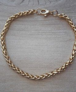 PULSERA DE ACERO DORADO ESPIGA 4.0