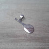 DIJE DE ACERO RAQUETA DE TENNIS 30 MM