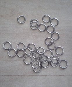 PACK 50 UNIDADES ARGOLLAS DE ACERO 1.2 X 8 MM