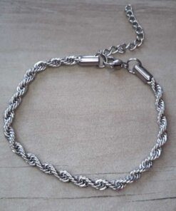 PULSERA DE ACERO SOGA 0.8 SIN ALARGUE