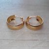 ARO DE ACERO DORADO ARGOLLA CUBANA. 9 MM X 25 MM