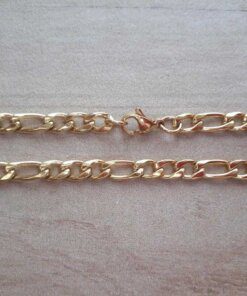 CADENA DE ACERO DORADO FIGARO 1.2