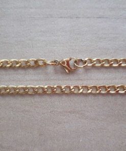 CADENA DE ACERO DORADO GRUMET 1.0