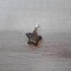 DIJE DE ACERO PIEDRA OJO DE TIGRE EN FORMA DE ESTRELLA. 20 MM