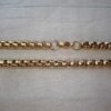CADENA DE ACERO DORADO ROLO CUADRADA 3.0