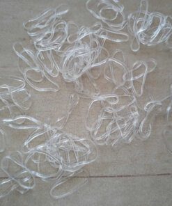 COLITAS TERMINAL DE TRENZA TRANSPARENTES X 12 SOBRES