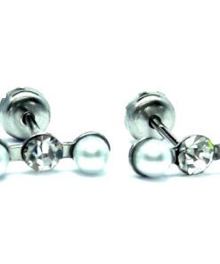 ABRIDOR DE ACERO TREPADOR TRIPLE PERLA/STRASS