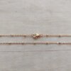 CADENA DE ACERO DORADO ESPEJITO CON BOLITA 2 MM