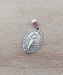 DIJE DE ACERO MEDALLA MILAGROSA 15 X 22 MM