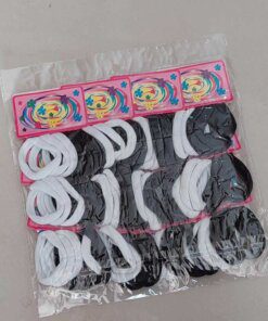 DOCENA DE BLISTER COLITAS 4.5 X 6 UNIDADES, (72 COLITAS X BLISTER) COLOR NEGRO Y BLANCO