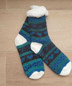 PANTUMEDIAS DE ADULTO CON CORDERITO Y ANTIDESLIZANTE.