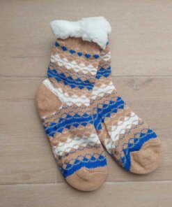 PANTUMEDIAS DE ADULTO CON CORDERITO Y ANTIDESLIZANTE.