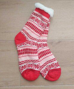 PANTUMEDIAS DE ADULTO CON CORDERITO Y ANTIDESLIZANTE.