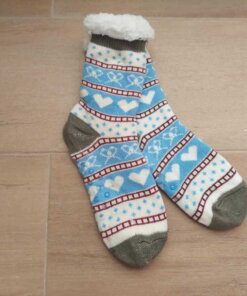 PANTUMEDIAS DE ADULTO CON CORDERITO Y ANTIDESLIZANTE.