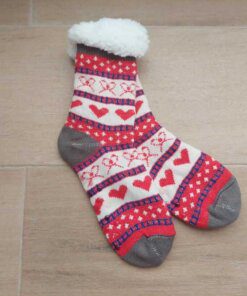 PANTUMEDIAS DE ADULTO CON CORDERITO Y ANTIDESLIZANTE.