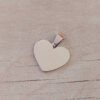 DIJE DE ACERO CORAZÓN 20 MM PARA GRABAR PULIDO DE UN SOLO LADO - 1 MM ESPESOR